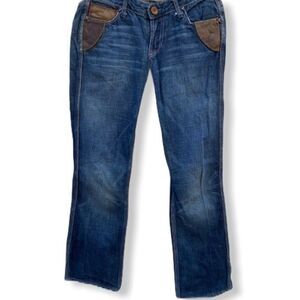 Sacred Jeans With Leather Trim